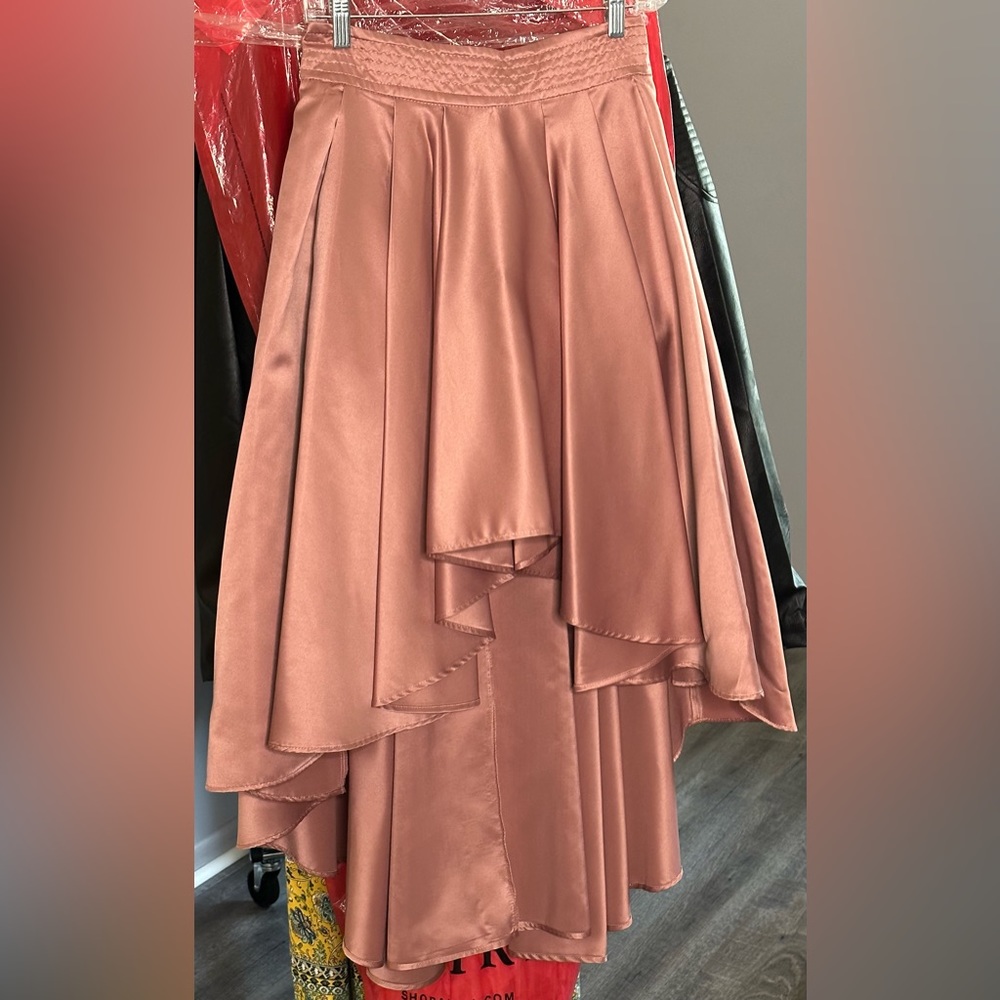 AKIRA!! Rose gold high low skirt!